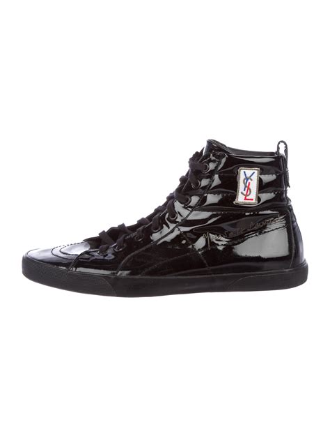 yves saint laurent rolling high top patent sneakers|Saint Laurent Shoes for Women .